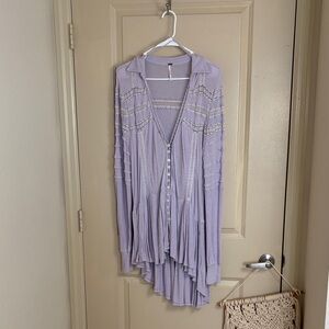 Free People Lavender Tunic Top
